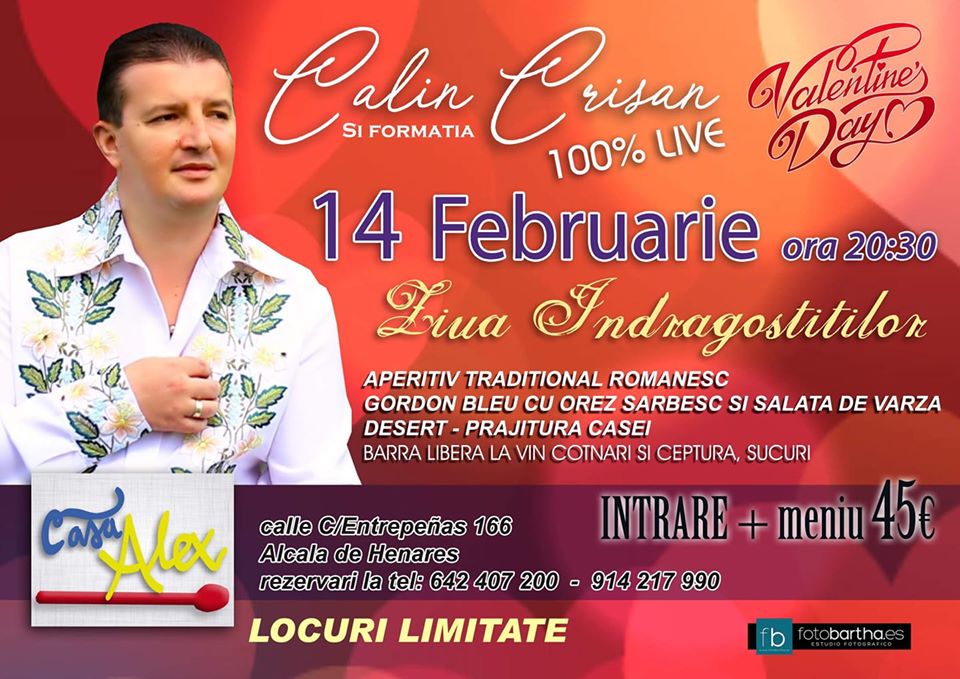 Calin Crisan si Formatia la restaurant Casa Alex, 14 februarie 2020
