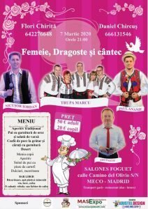 Evenimente românești 8 martie în Spania
