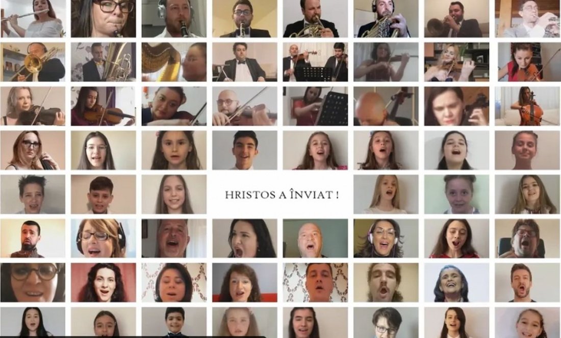 100 de artiști români cântă “Hristos a înviat”. Moment muzical de excepție cu ocazia Sărbătorilor Pascale(video)