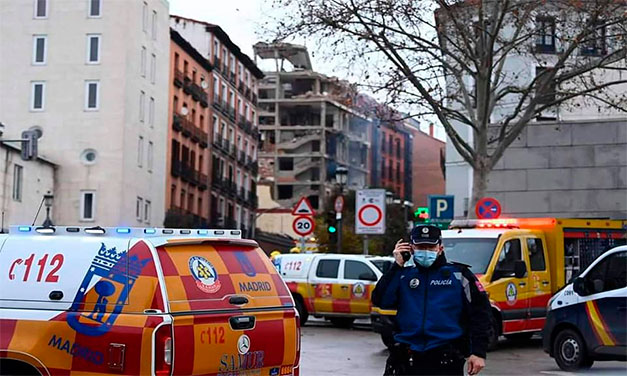 O explozie puternică în centrul Madridului a distrus mai multe etaje ale unei clădiri