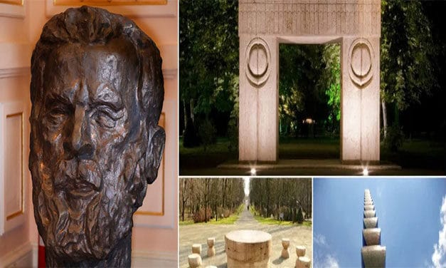 Constantin Brâncuşi abandonat la Târgu Jiu. La Craiova bustul lui, donat Muzeului de Artă