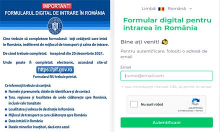 Ce este formularul digital (PLF) de intrare în România și cum se completează?