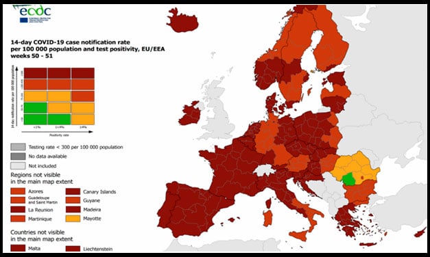 La trecerea dintre ani, Oltenia este singura regiune pe verde din Europa!