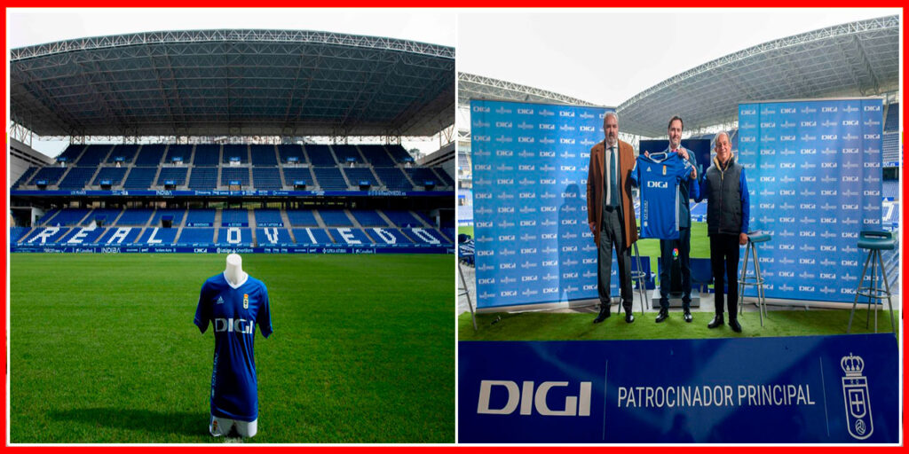 DIGI este noul sponsor principal al clubului Real Oviedo până în iunie 2022