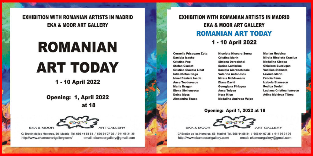 Expoziție de pictură cu artiști români la Madrid - Romanian Art Today 2022