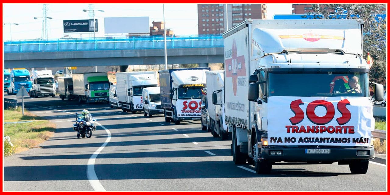 Spania: Transportatorii suspendă “temporar” greva după 20 de zile!