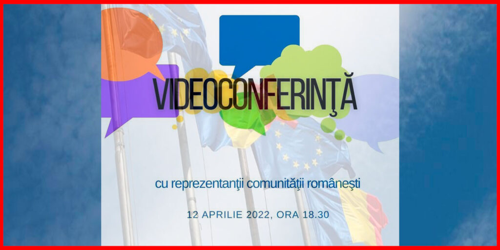 Videoconferință cu reprezentanții comunității românești din Spania (12 aprilie)