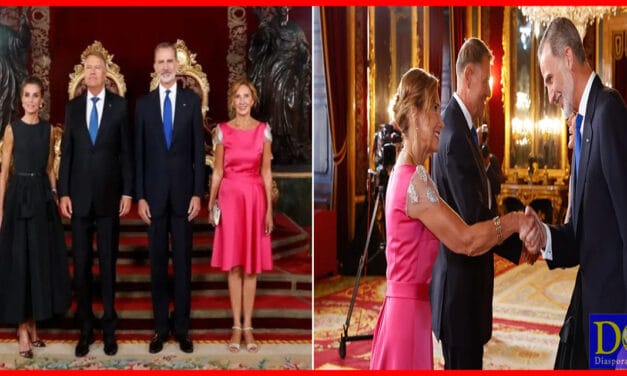 Carmen și Klaus Iohannis la dineul oferit de Regele Spaniei cu ocazia Summit-ului NATO de la Madrid