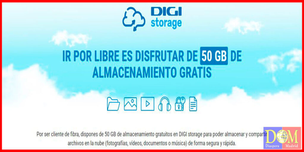 Digi Spania își lansează propriul serviciu în cloud cu 50 GB gratuit!