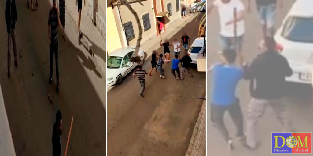 Bătaie între două clanuri țigănești pe străzile unui orășel din Spania(video)