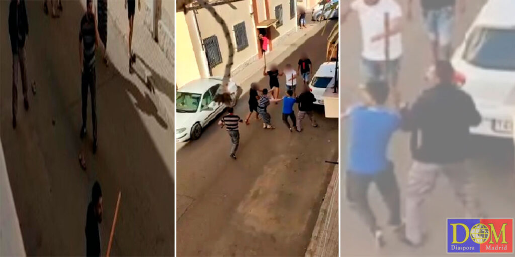 Bătaie între două clanuri țigănești pe străzile unui orășel din Spania(video)