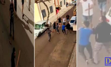 Bătaie între două clanuri țigănești pe străzile unui orășel din Spania(video)