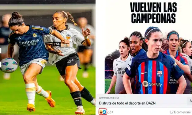 Fotbalul feminin în Spania, Liga F, debutează cu o audiență dezolantă