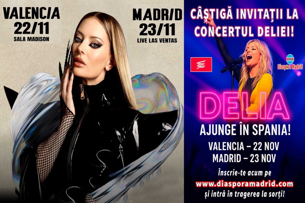 Delia ajunge în Spania! Două show-uri explozive la Valencia & Madrid